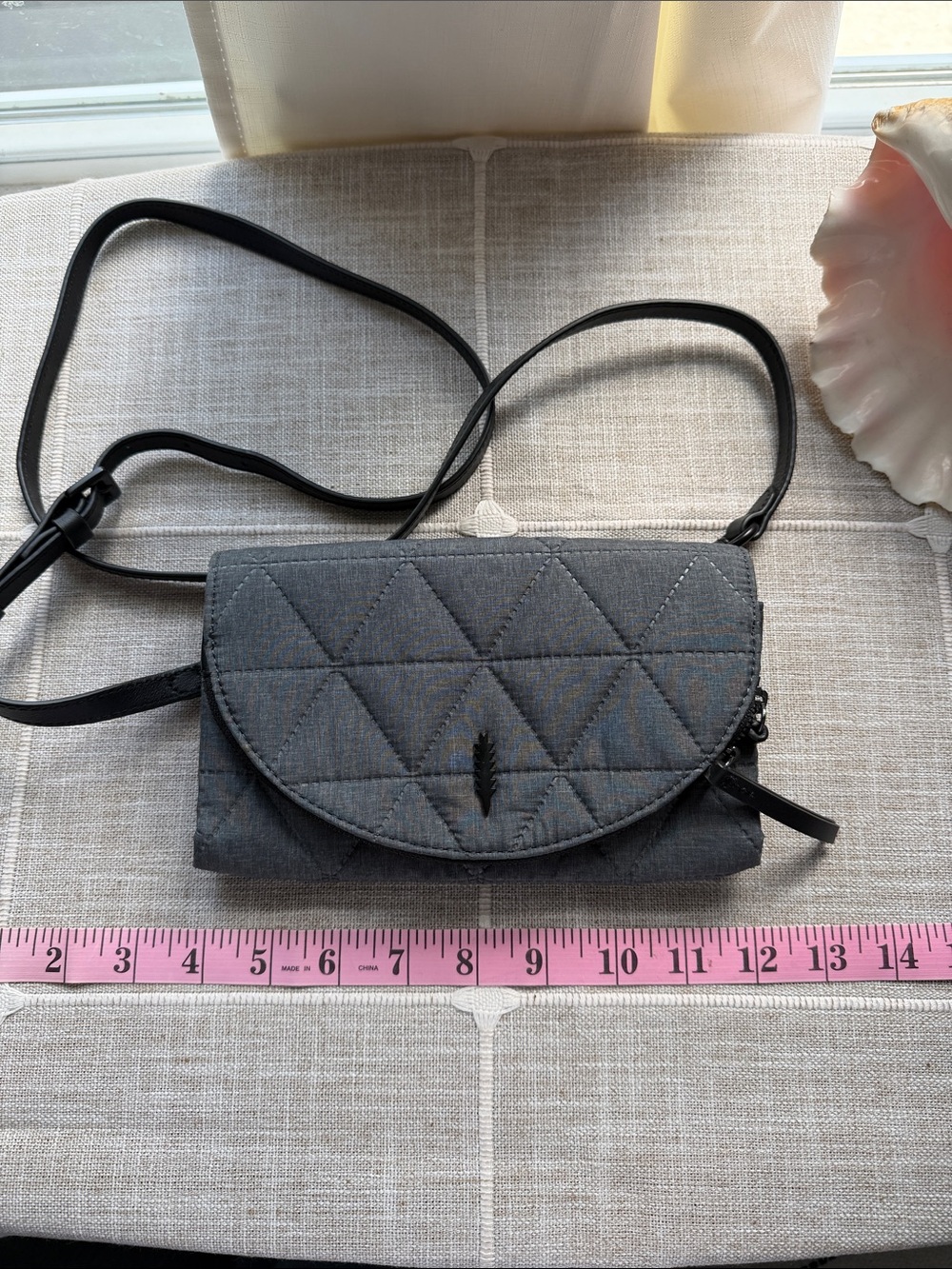 Stylish Gray Crossbody Bag